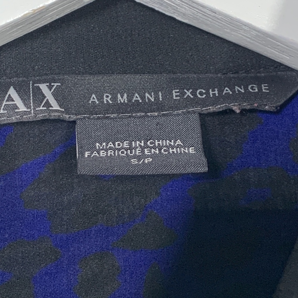 Armani Exchange AX Womens Long Sleeve Top Button - Picture 8 of 9